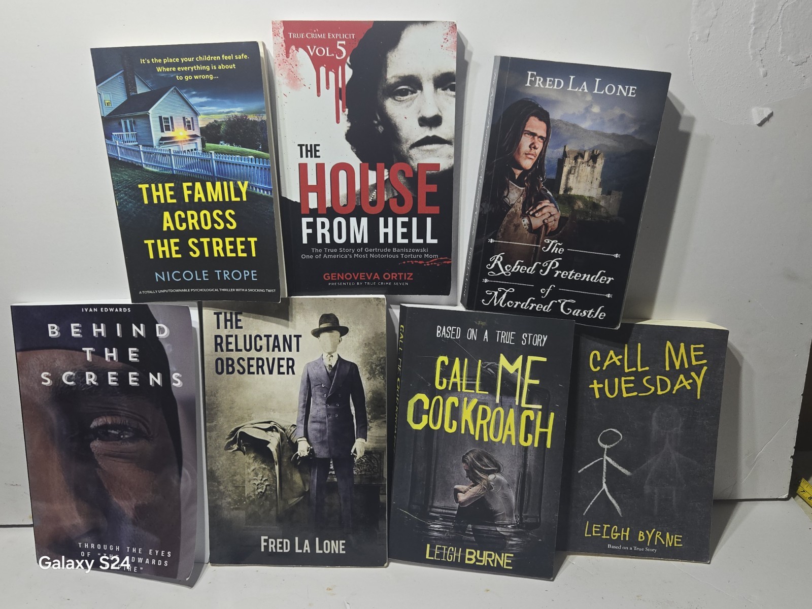 7 Book Lot Leigh Byrne Genoveva Ortiz Nicole Trope Ivan Edwards Fiction Thriller