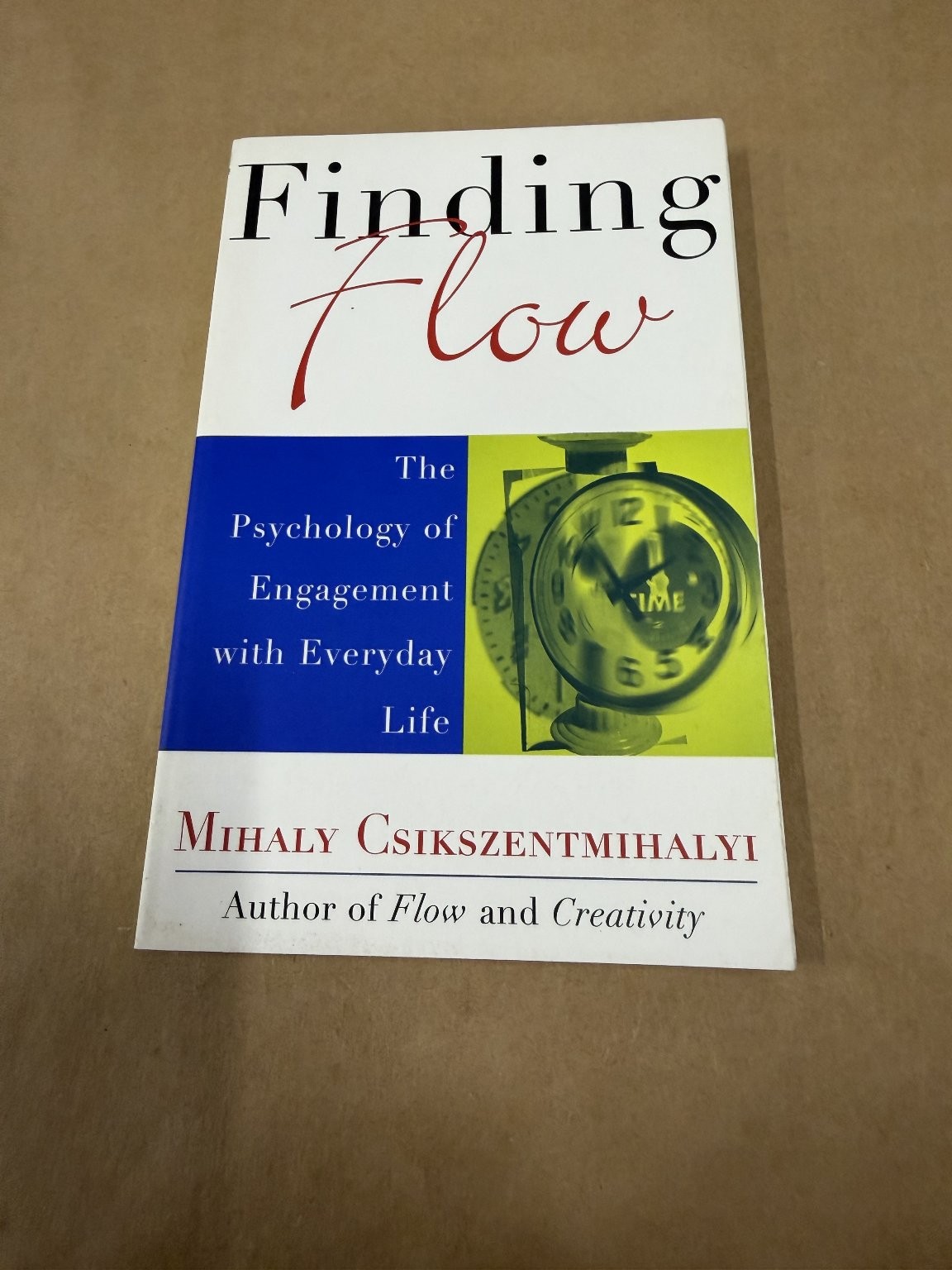 Finding Flow Mihaly Csikszentmihalyi 1997 Psychology Self-Help Book