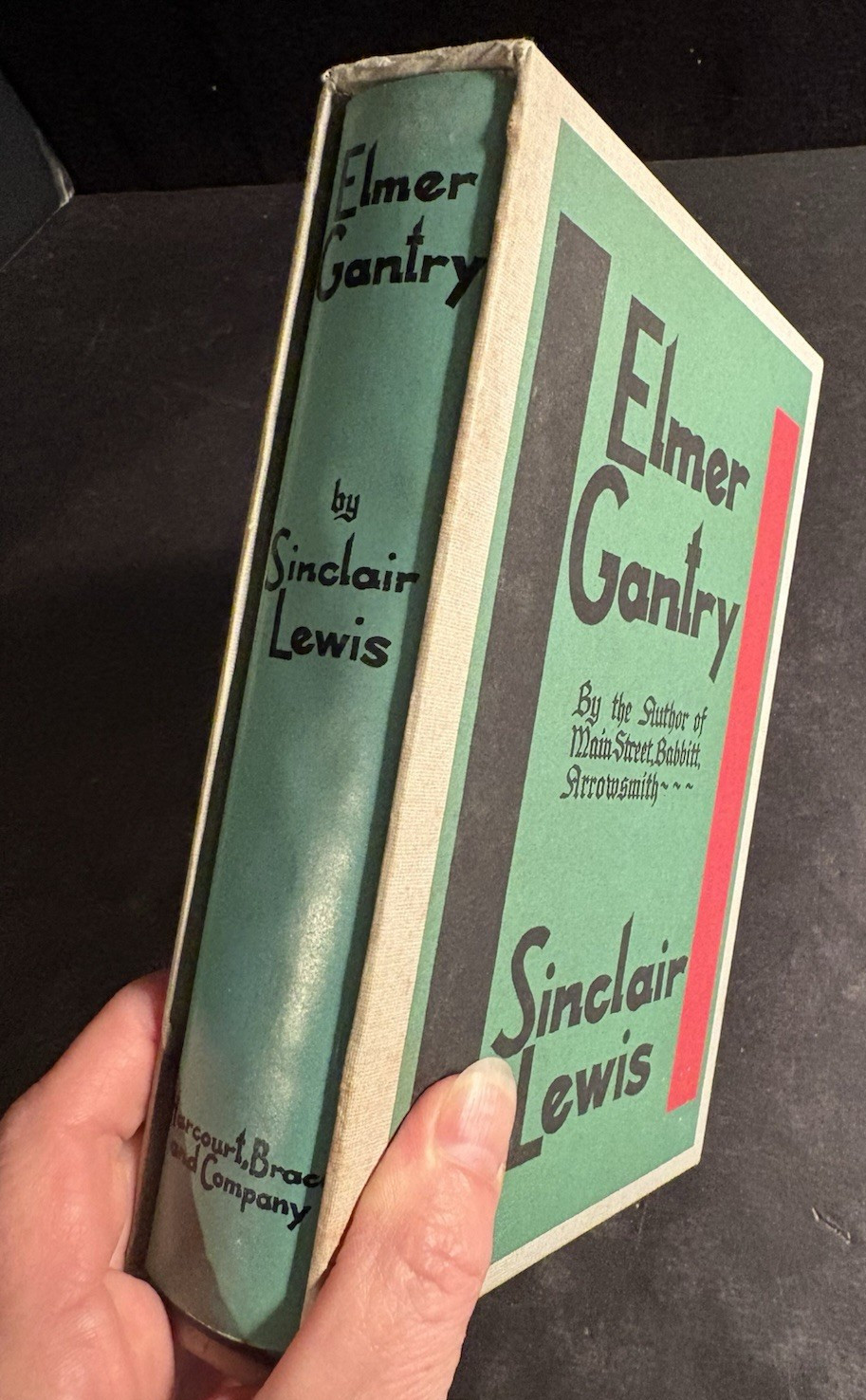 Sinclair Lewis Elmer Gantry 1955 Harcourt Brace Facsimile Edition Sleve Jacket