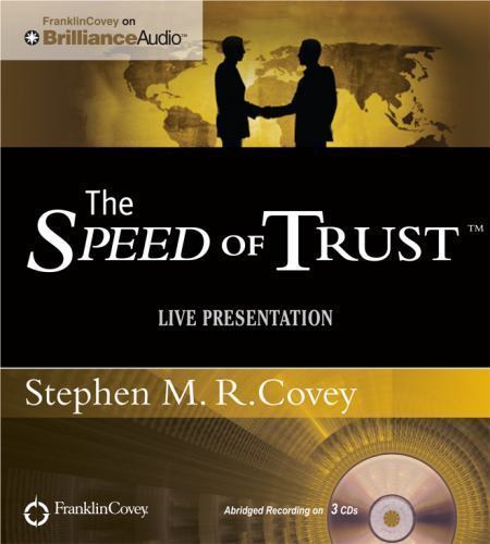 The Speed of Trust By Stephen M.R. Covey (Audiobook, LN-MINT) (8)