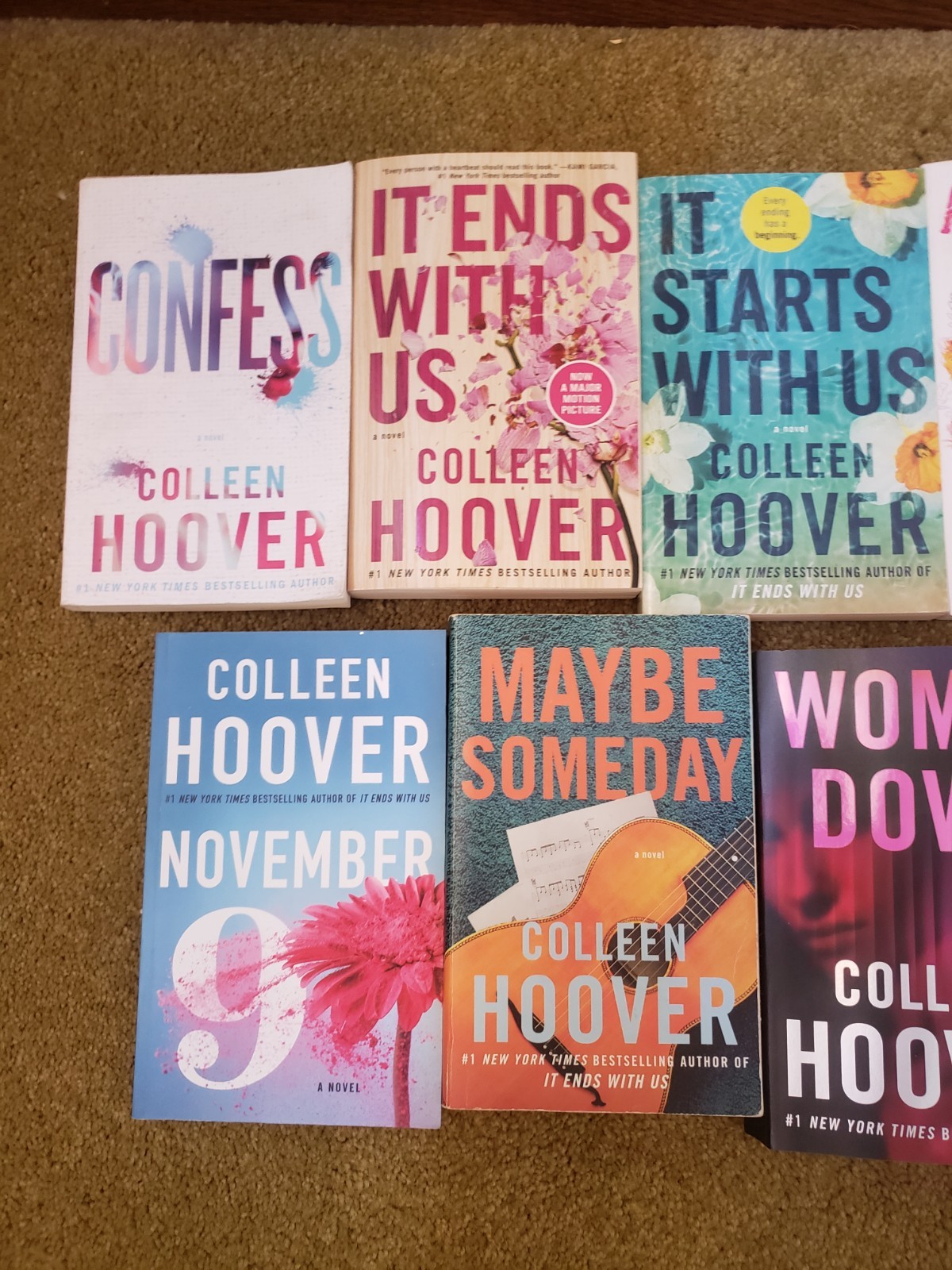 8 COLLEEN HOOVER BOOKS in photos paperback FREE SHIPPING PAPERBACK excellent