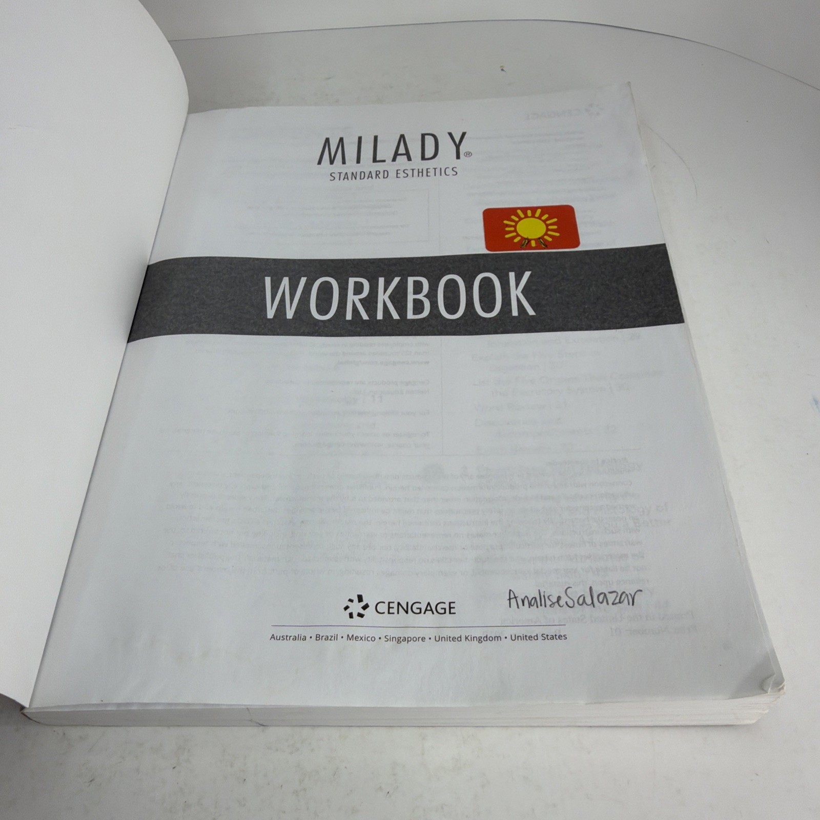 Milady Standard Esthetics: Fundamentals Workbook, 12th Edition Paperback 2020