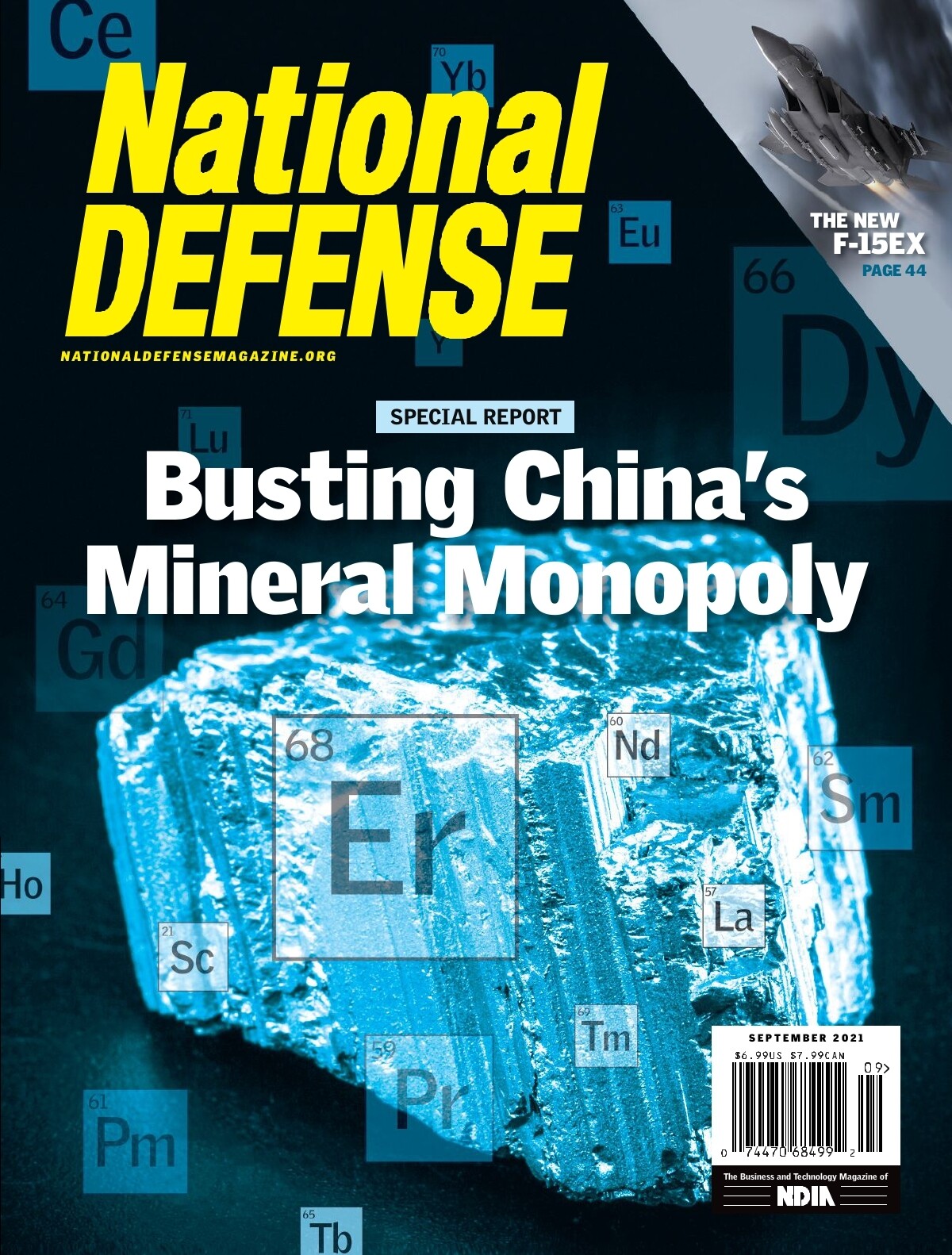 NATIONAL DEFENSE MAGAZINE SEPTEMBER 2021. F-15AX, CHINA, USMC, NEW $6.99