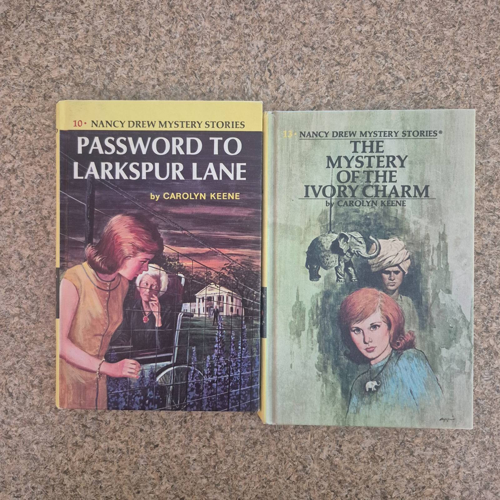 Carolyn Keene NANCY DREW Lot of 15 Vintage Yellow Matte Hardcovers – HC GC