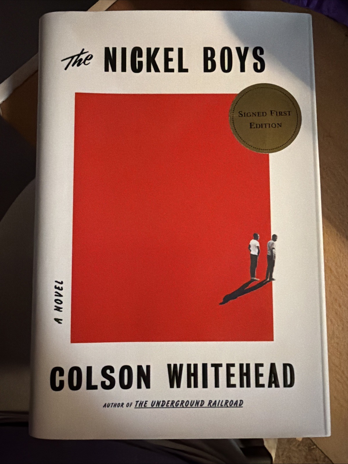 THE NICKEL BOYS: A Novel by Colson Whitehead – 2019 1st SIGNED edition -HC