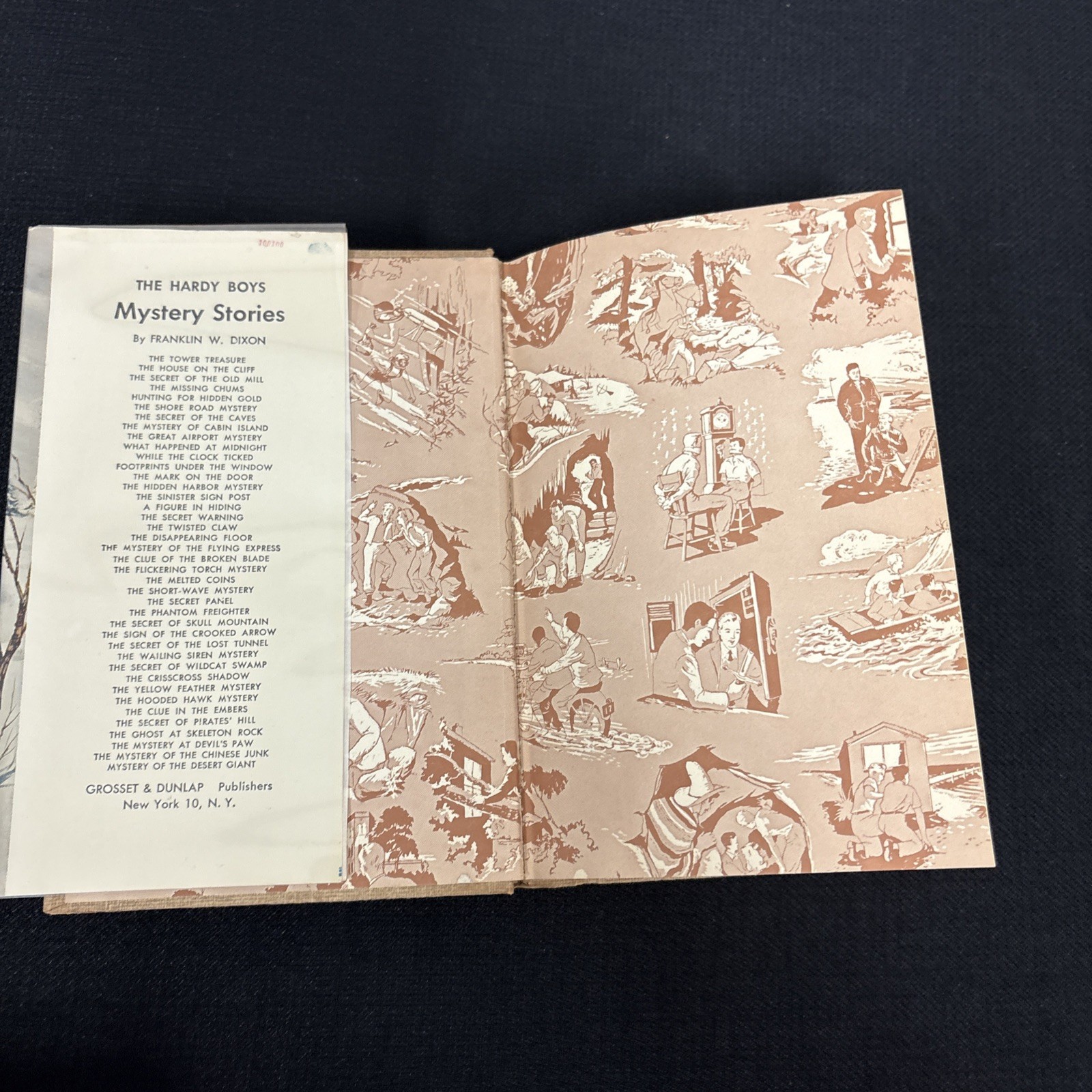 The Hardy Boys the Mystery of Cabin Island Hardcover Dust Jacket 214 Pages 1961