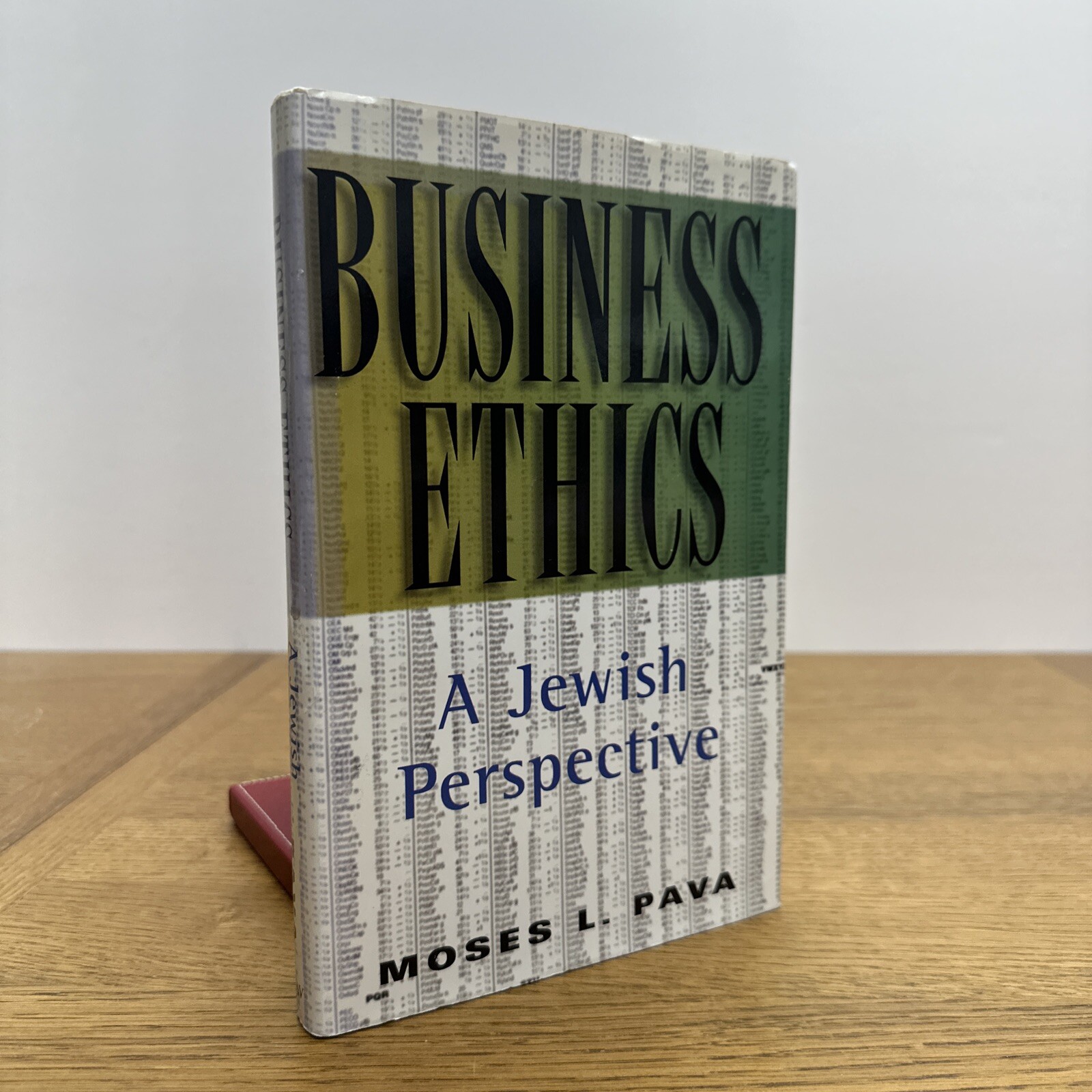 Business Ethics:A Jewish Perspective by Moses L. Pava Ktav Publishing House 1997