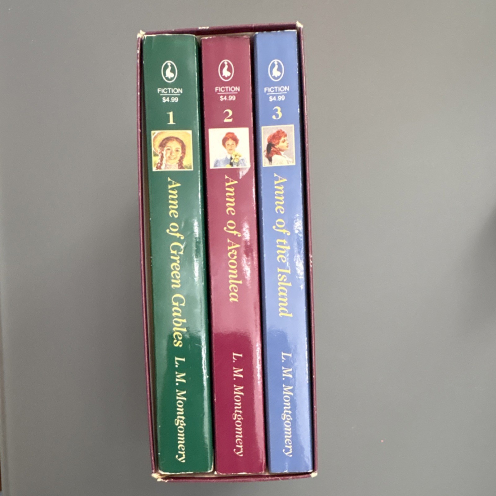 Anne of Green Gables 3 Book Box Set L.M. Montgomery Vintage Collector Edition