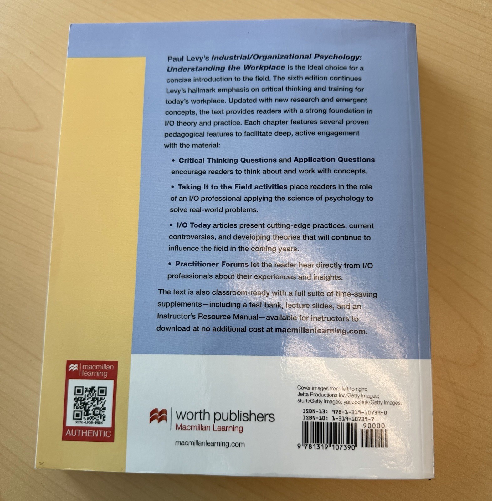 Industrial/Organizational Psychology: – Paperback, by Levy Paul – Like New