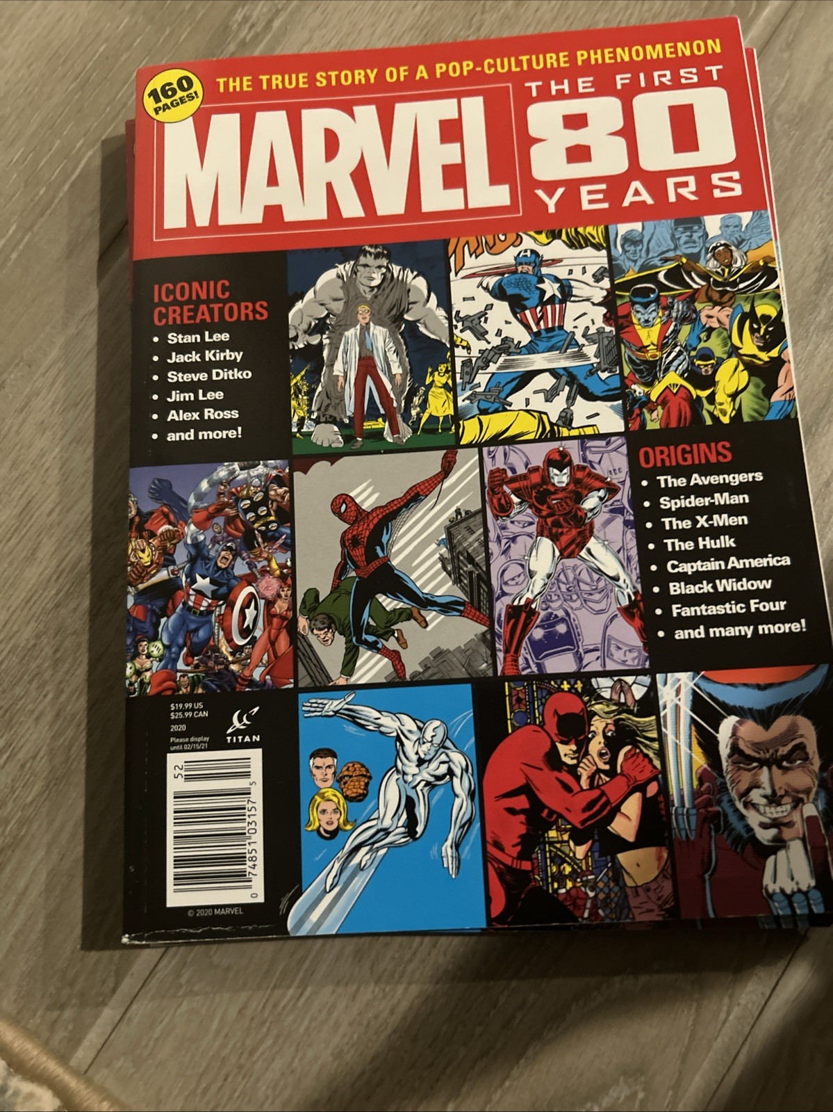 MARVEL COMICS THE FIRST 80 YEARS THE TRUE STORY SOFT COVER MAGAZINE BOOK