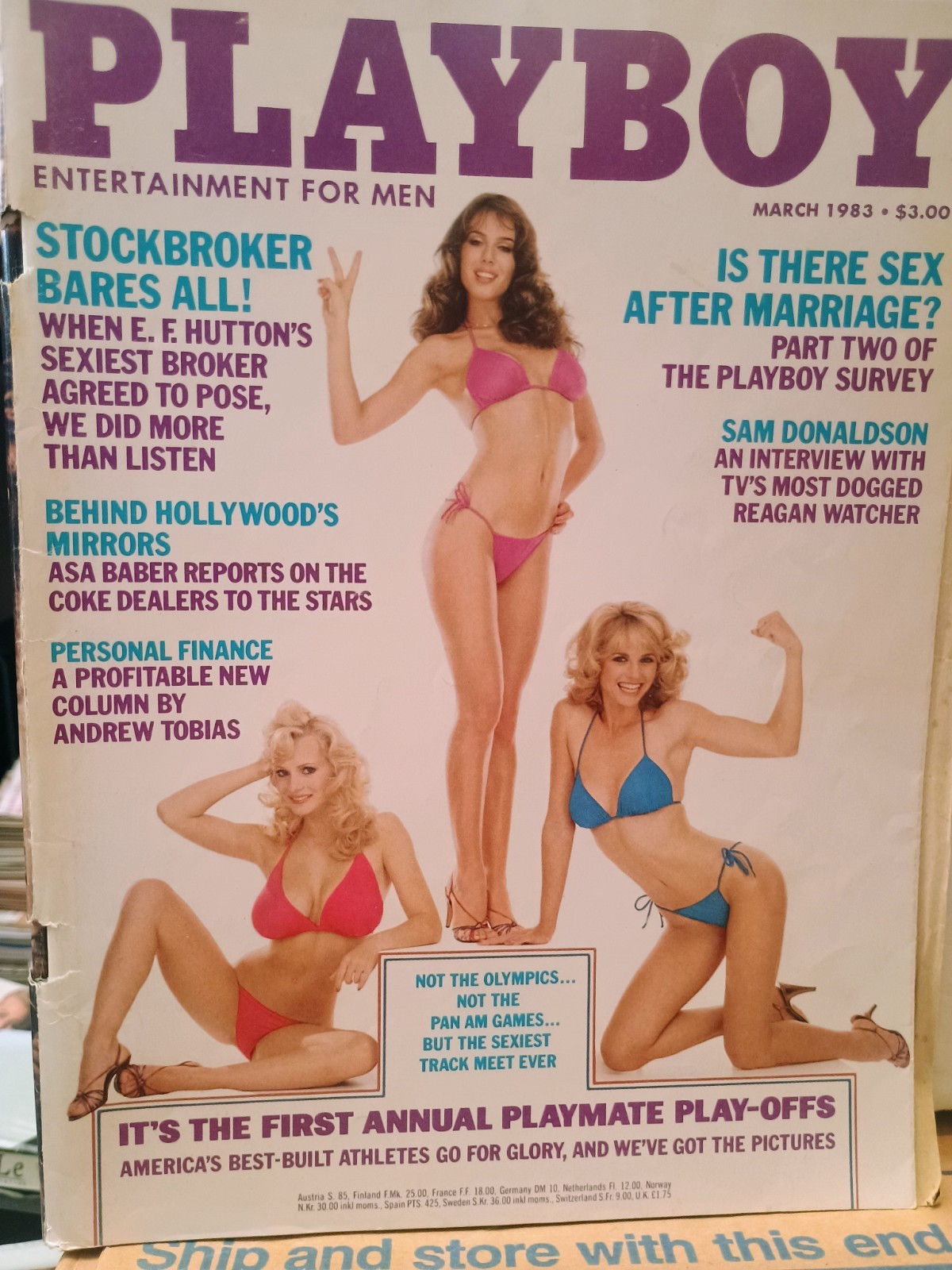 PLAYBOY MAGAZINE March 1983 with ALANA SOARES / Playmate Playoffs + CHUCK NORRIS