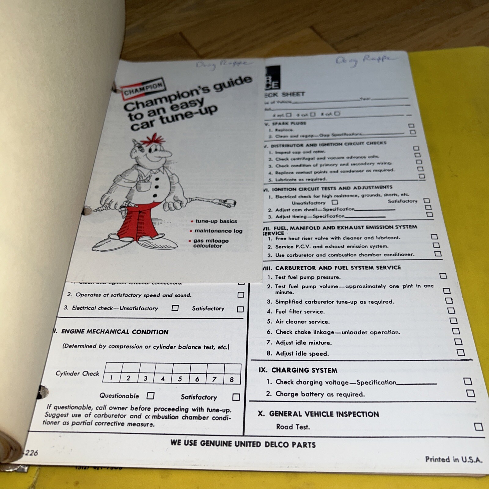 1980 LANE TECH, AUTO SHOP Massive Project Book (7 lbs) CLASS NOTES / BROCHURES