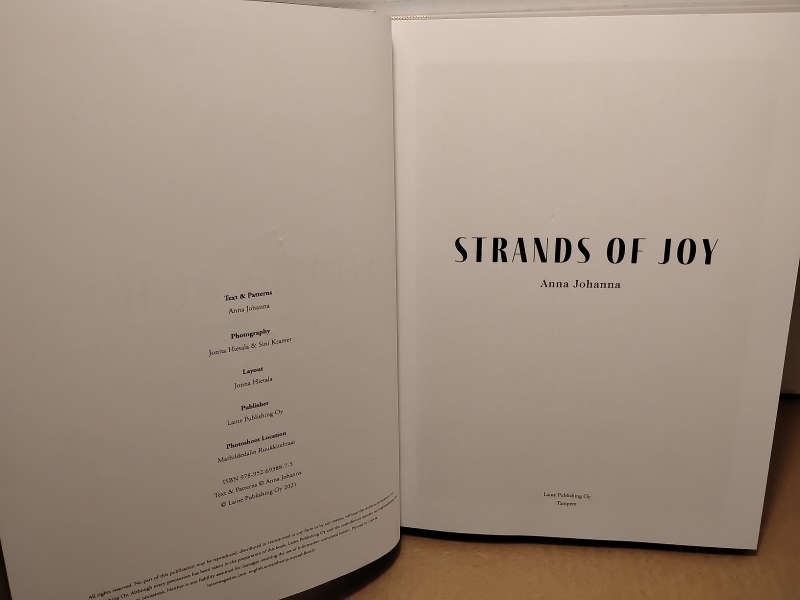 Strands of Joy by Anna Johanna 2021 Lain Publishing Colorwork Knitting Patterns