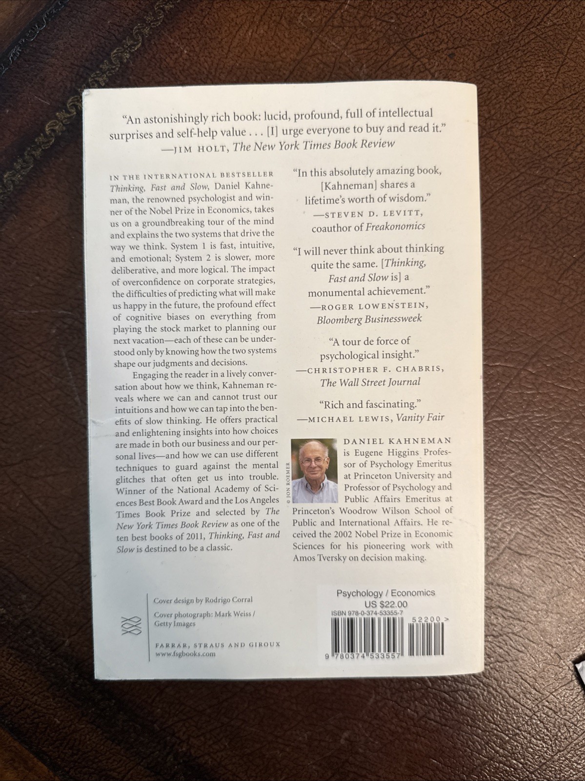 Thinking, Fast and Slow by Daniel Kahneman (2013, Trade Paperback)