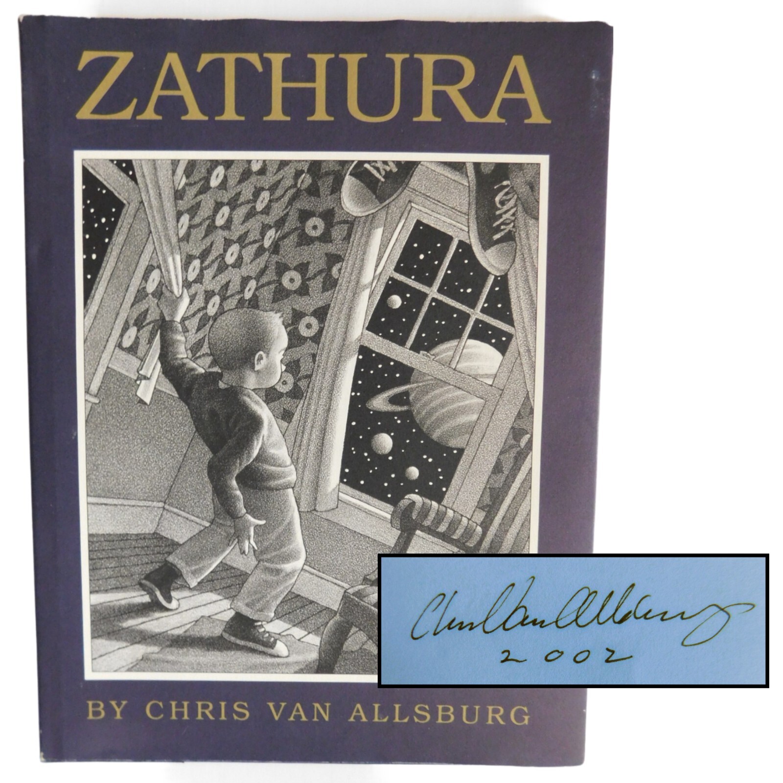 Zathura-A Space Adventure, Signed by Chris Van Allsburg 2002 1st Edition