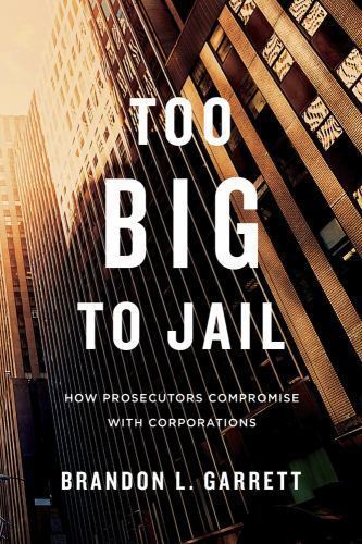 Too Big to Jail: How Prosecutors Co- Brandon L Garrett, 9780674368316, hardcover