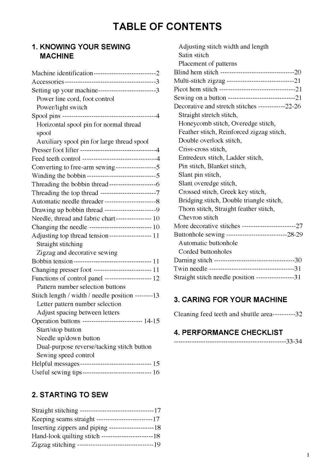 SINGER SC220 Sewing Machine User Manual Operation Guide [DURABLE BINDING]