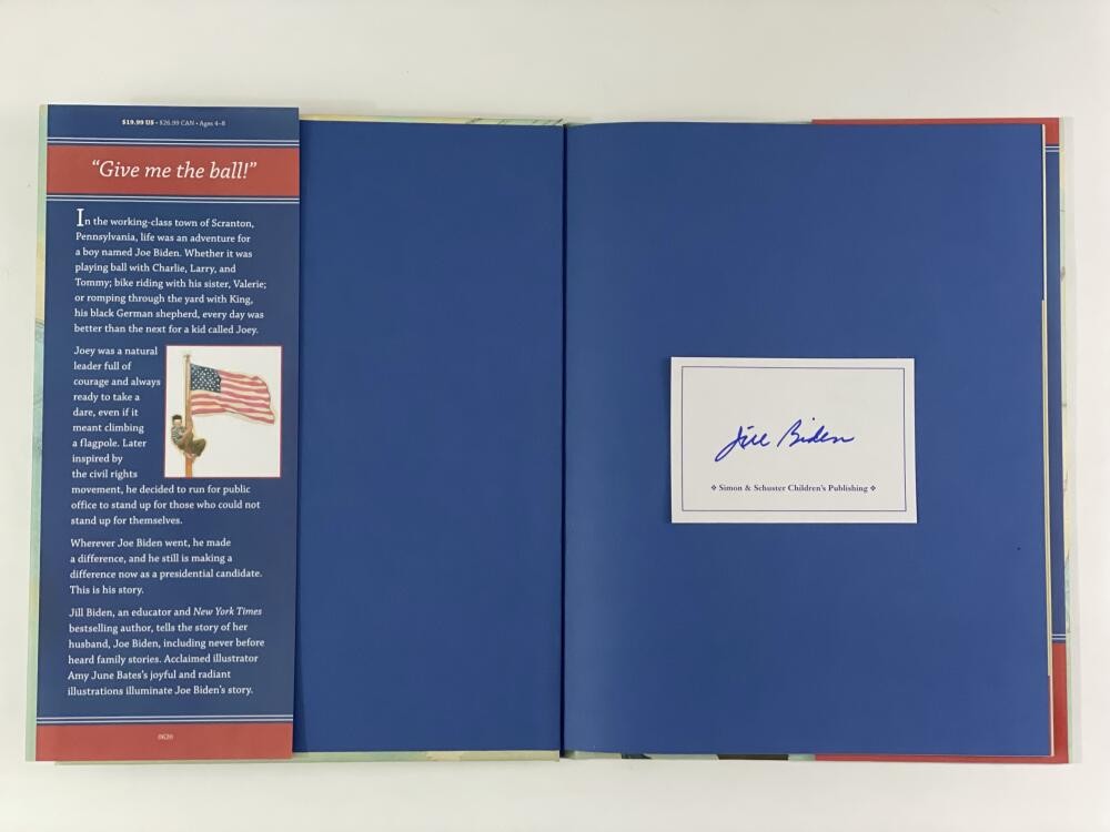 JILL BIDEN SIGNED AUTOGRAPH “JOEY: THE STORY OF JOE BIDEN” BOOK – RARE! W/ ACOA