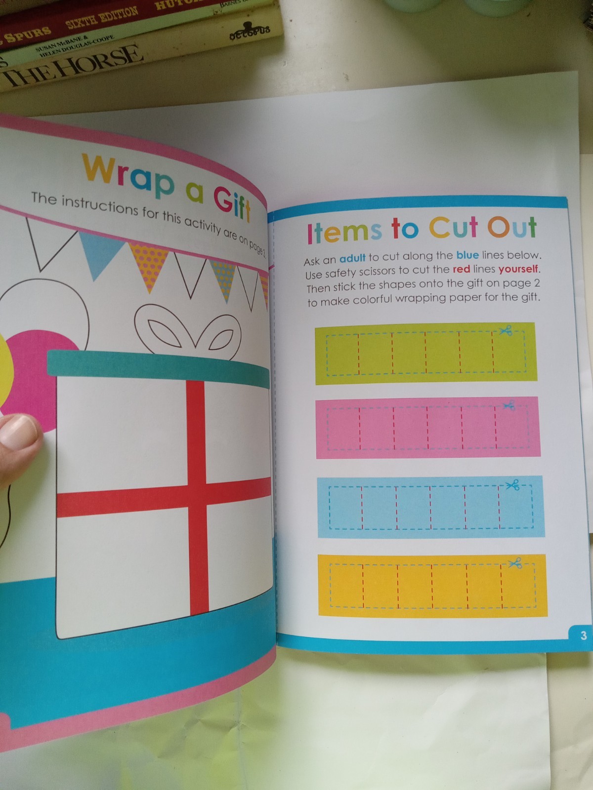 Scholastic Scissor Skills Cut-and-Paste Activity Book Ages 4-8 Illustrated