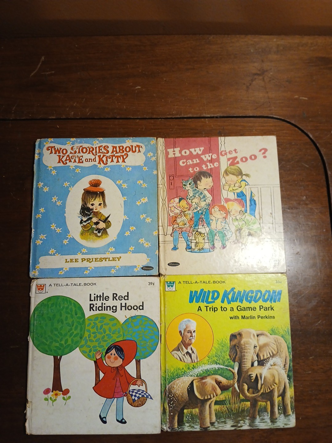 Lot of 4 Whitman Publishing Tell-a-Tale Children’s 1960s & 1970s Vintage Books