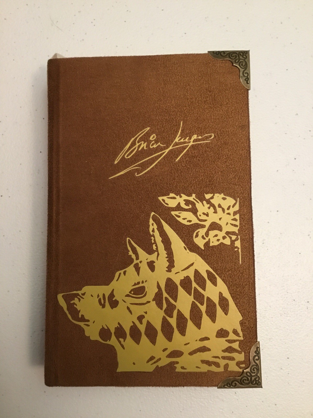 Brian Jacques, Redwall Series Books 1-5, Custom Bound in Suede, Mossflower