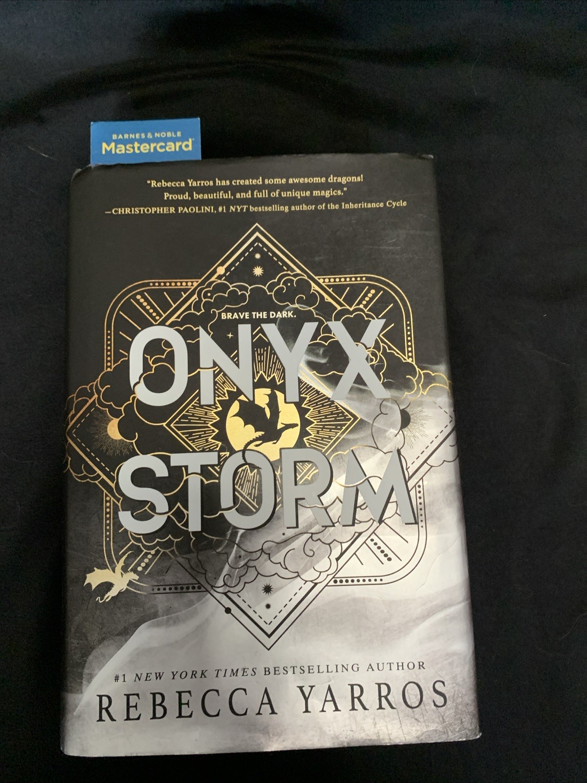 ONYX STORM Hardcover Book Rebecca Yarros Deluxe Limited Edition pre owned