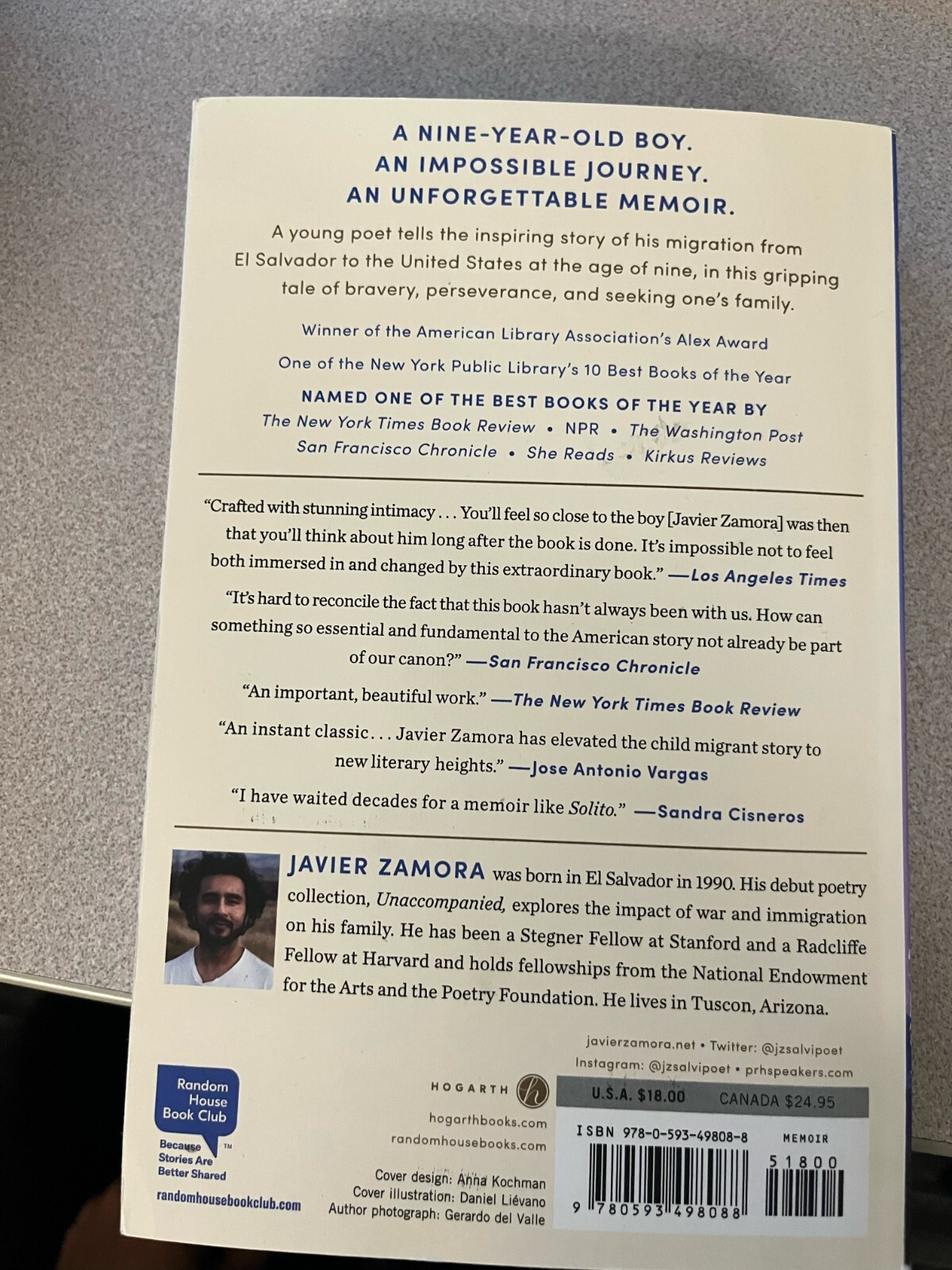 Solito : A Memoir by Javier Zamora (2023, Trade Paperback)