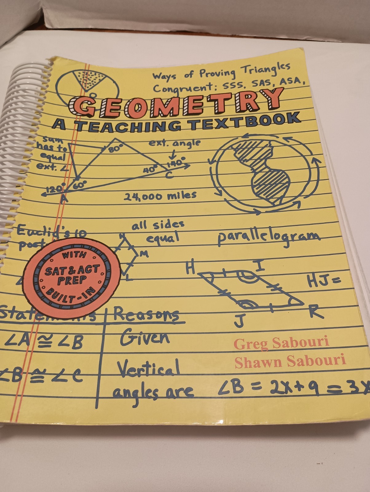 Teaching Textbooks GEOMETRY Complete SET: Textbook, Answer Key & Test Bank, CDs