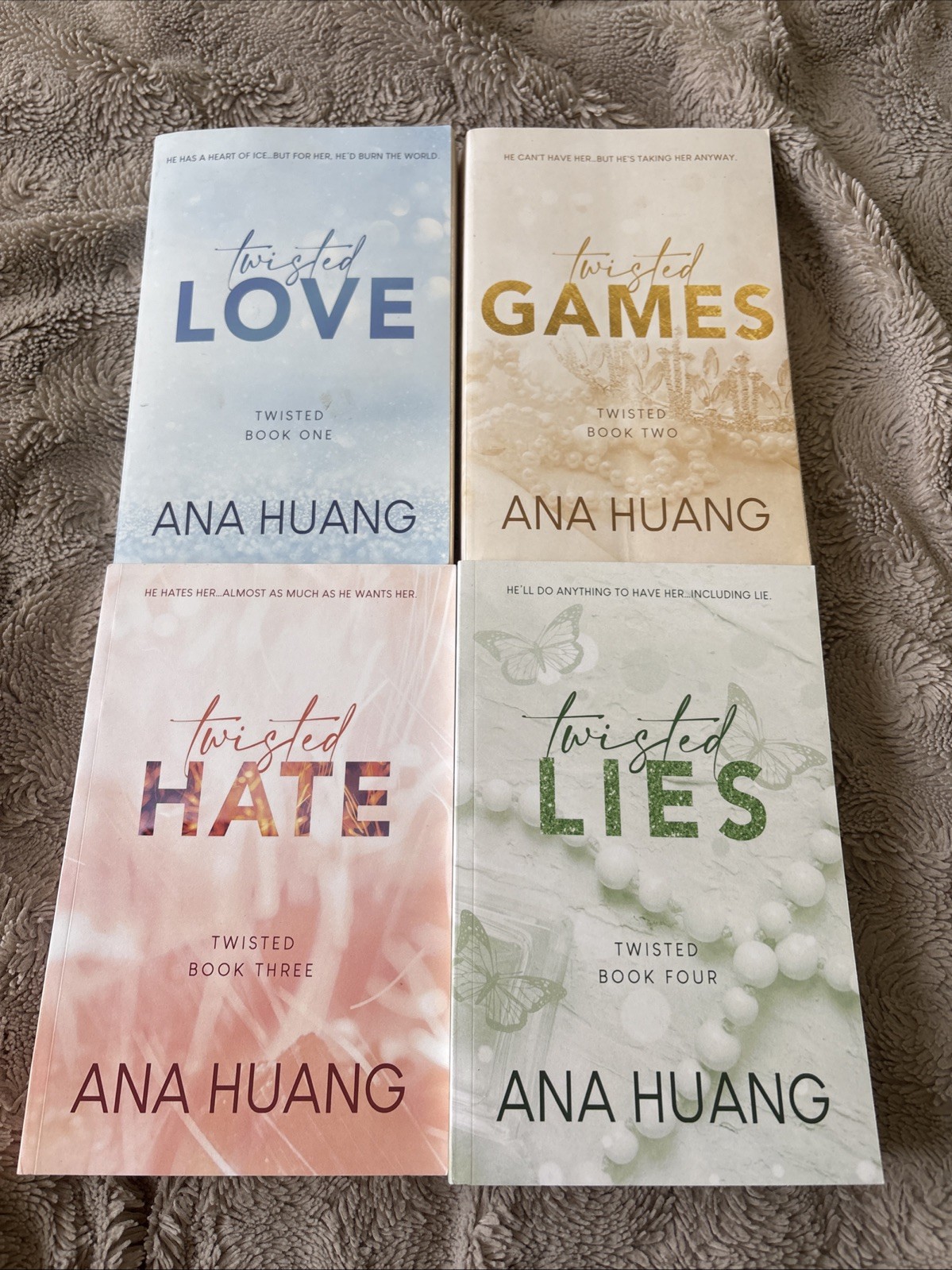 Twisted Series (Book Bundle) by Ana Huang Paperback Books Lot Of 4