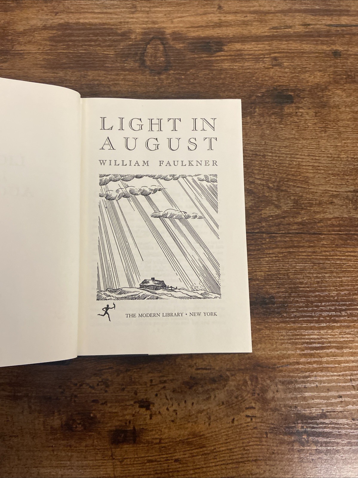 Light in August by William Faulkner (1959, Modern Library HC) – Very Good