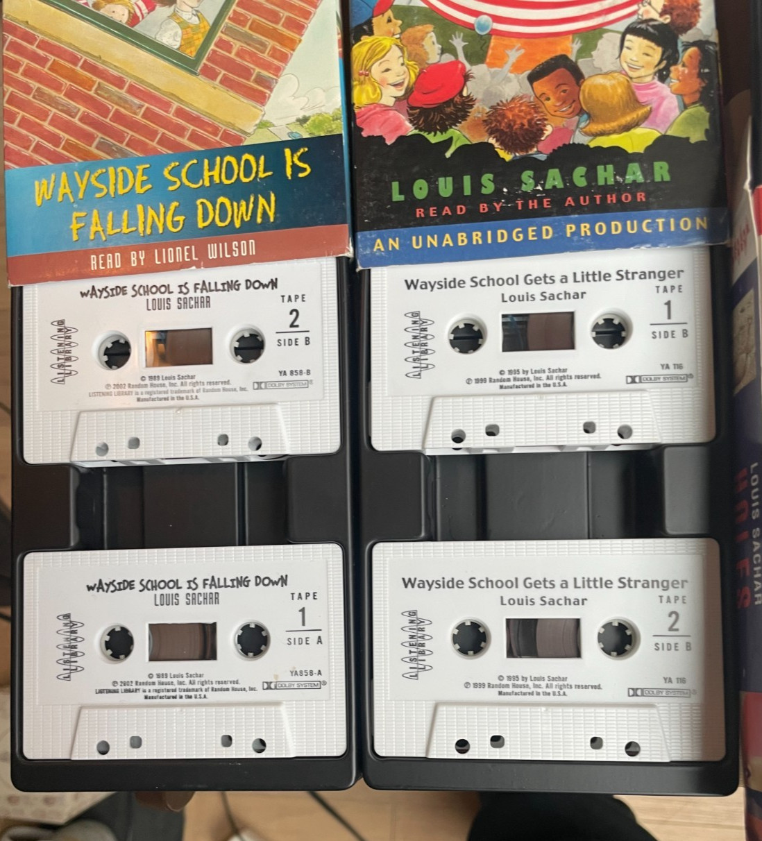 Lot of 4 Louis Sachar Audio cassettes Scholastic