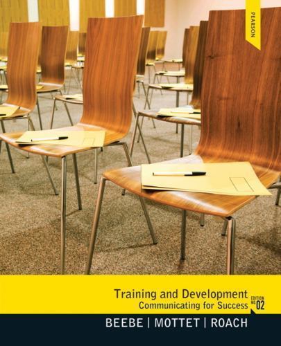 Training & Development: Communicating for Success – paperback, 9780205006120
