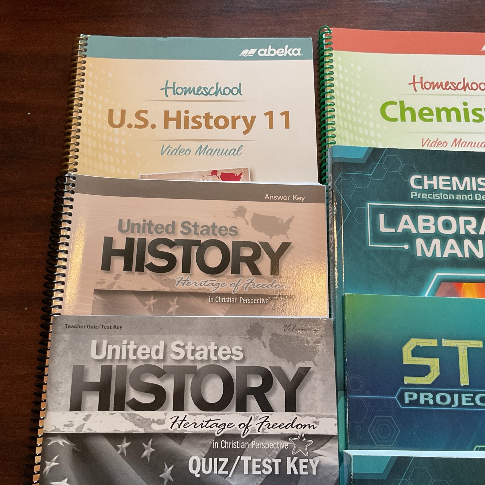 Abeka Grade 11th Grade Plane Geometry Is A Complete Set,Chemistry & History
