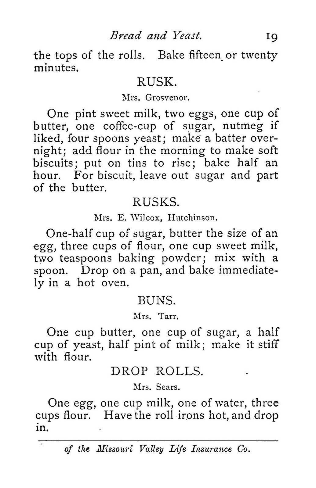 1874 The Kansas Home Vintage Cook Book 288 Pages