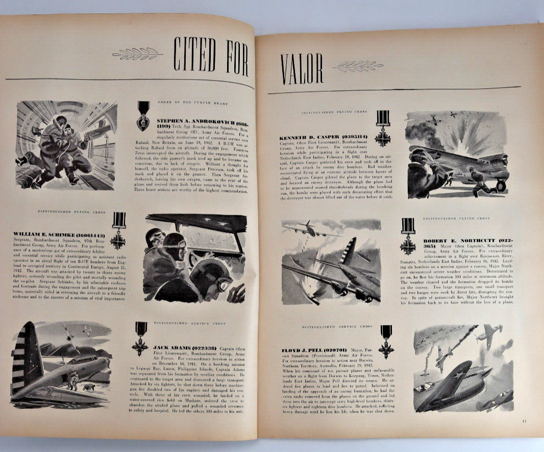 1943 World War II Air Progress Military Aviation Magazine Illustrated 76p
