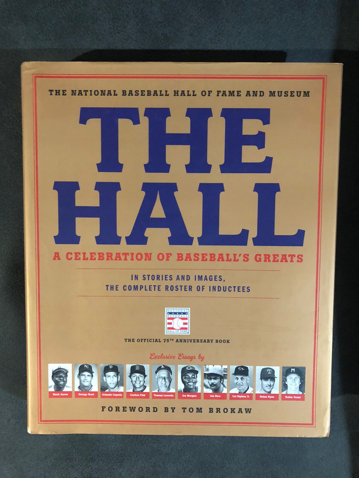 2014 Baseball Hall of Fame 75th Anniversary Hardback Book 600+ Pages – Brokaw