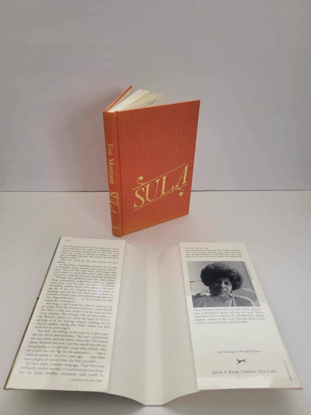 Sula Toni Morrison First Edition Hardcover 1993 Very Good +