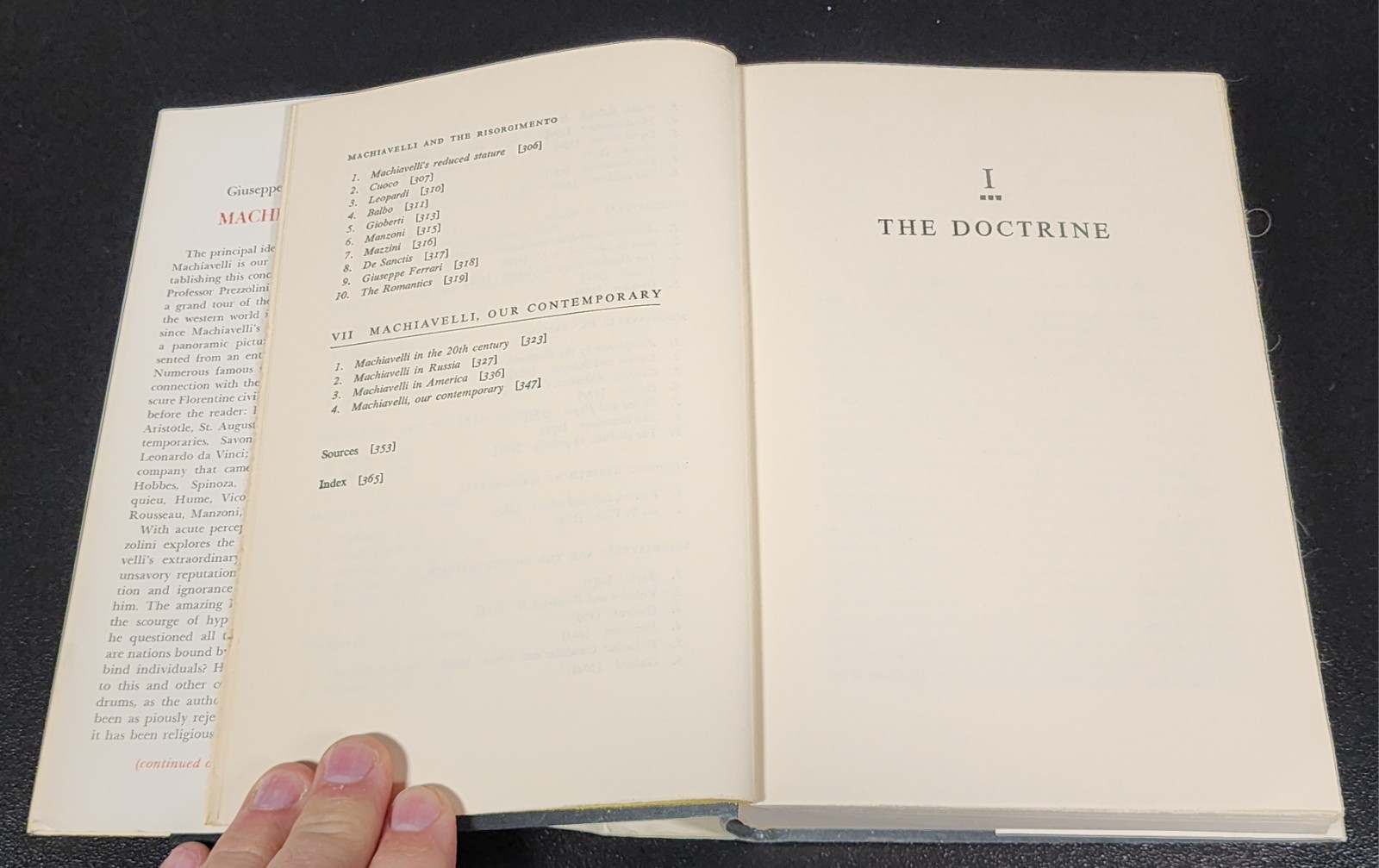 Machiavelli 1967 1st Edition Giuseppe Prezzolini HC DJ Farrar Straus Giroux