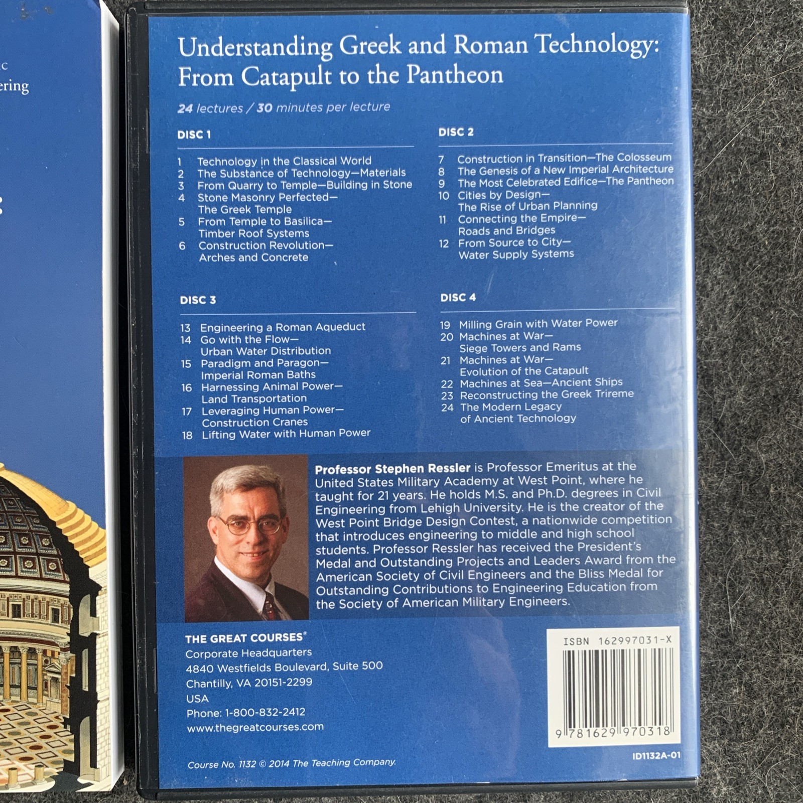 Understanding Greek + Roman Technology : Catapult to Pantheon: Book + DVDs : VGC