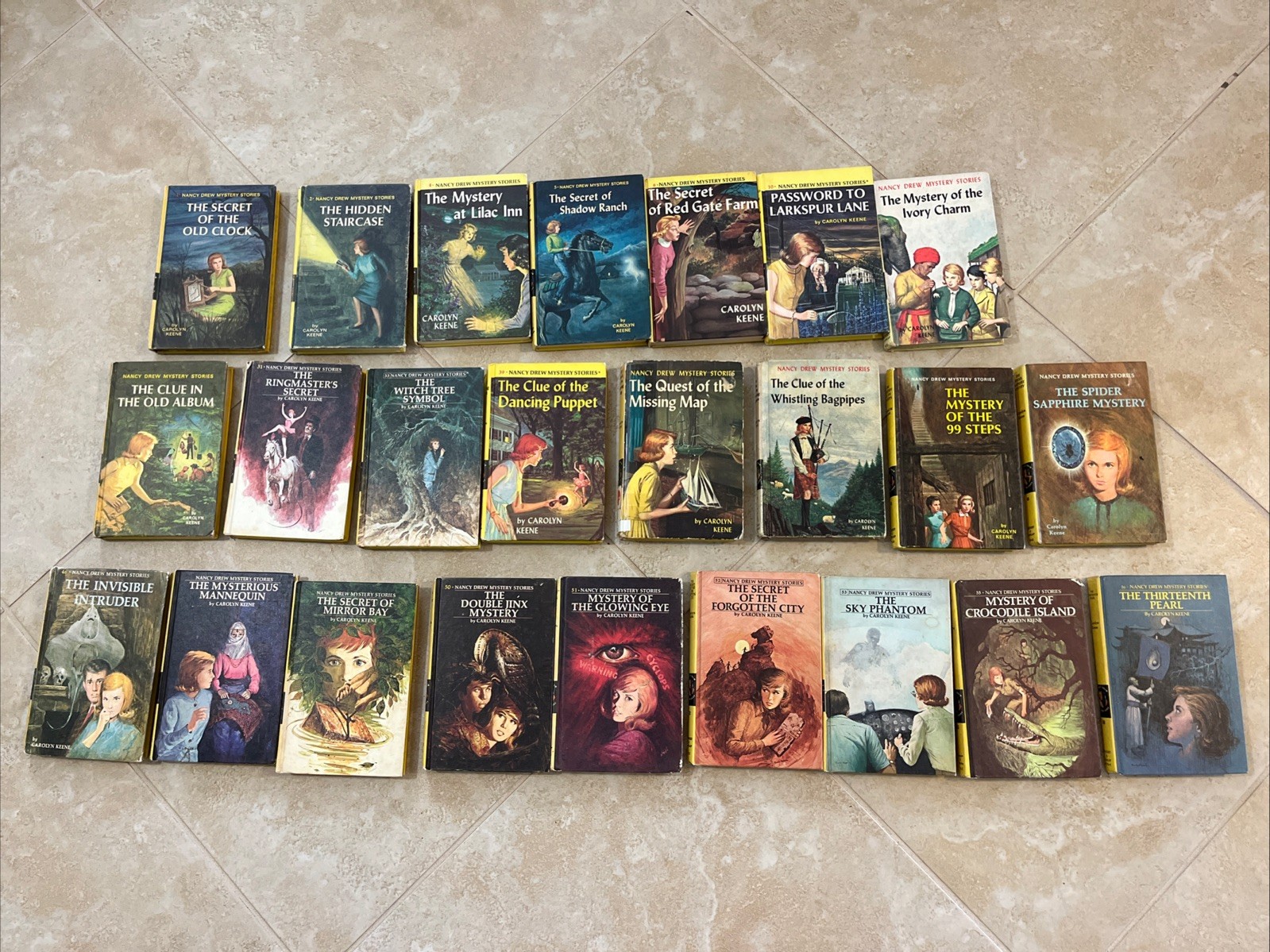 Lot of 24 Vintage Nancy Drew Books by Carolyn Keene 1940’s-1970’s