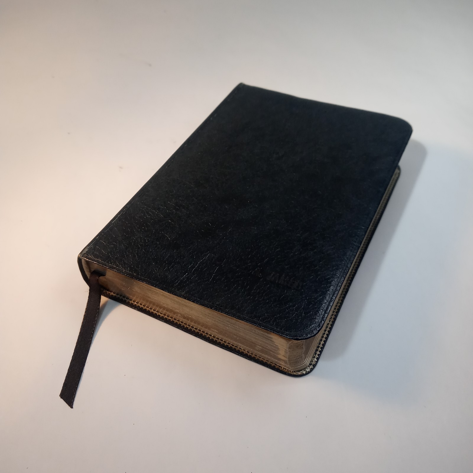 The Living Bible Paraphrased 1977 Compact Vintage Tyndale Black Bonded Leather