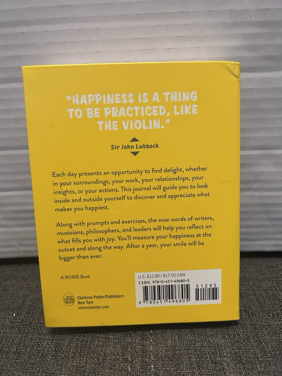 Clarkson Potter/Publishers New York Journal Positivity Happy Self Help Book