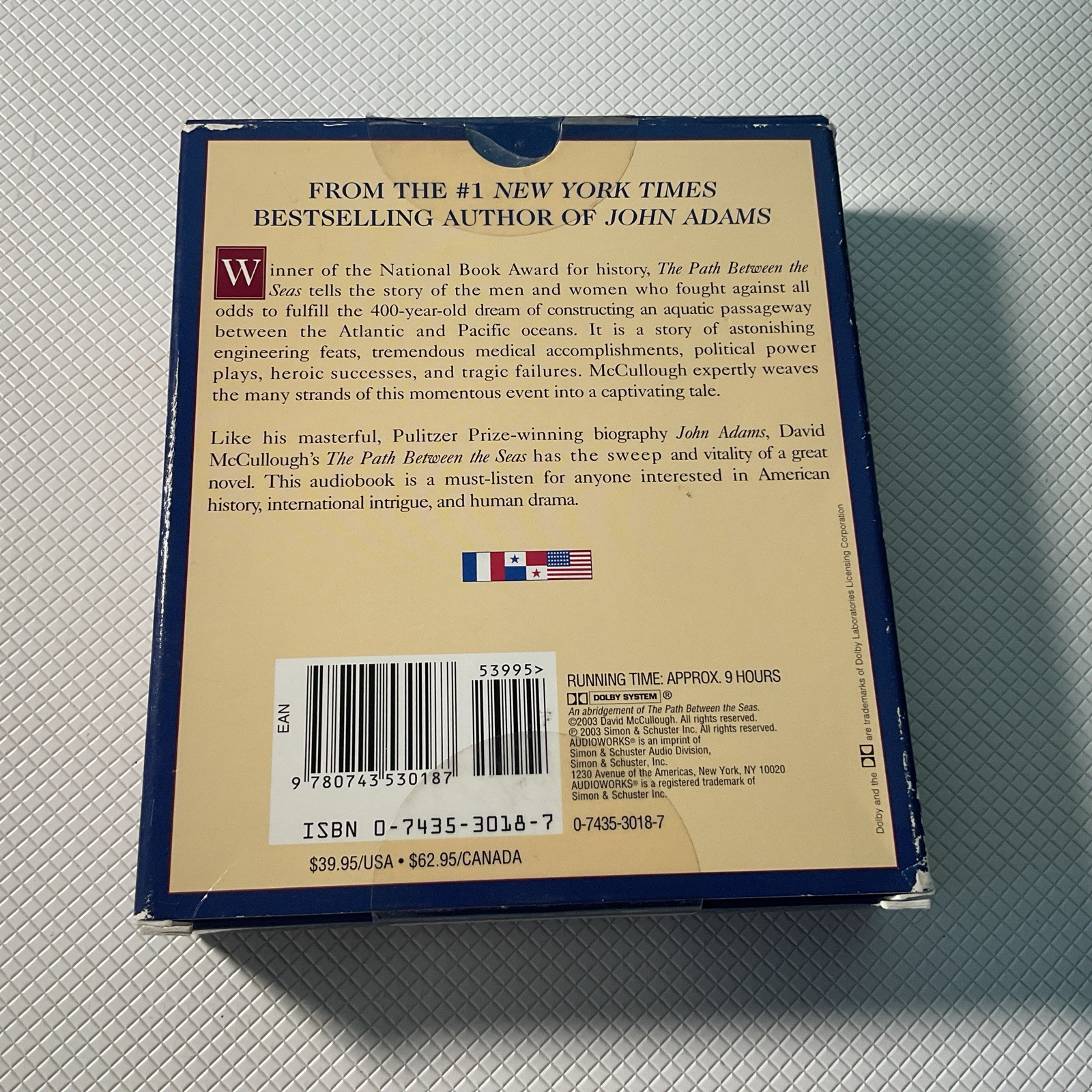 Path Between the Seas Panama Canal David McCullough Audio CD 9 Hours