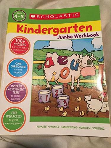 Scholastic Kindergarten Jumbo Workbook – Paperback By Scholastic – GOOD