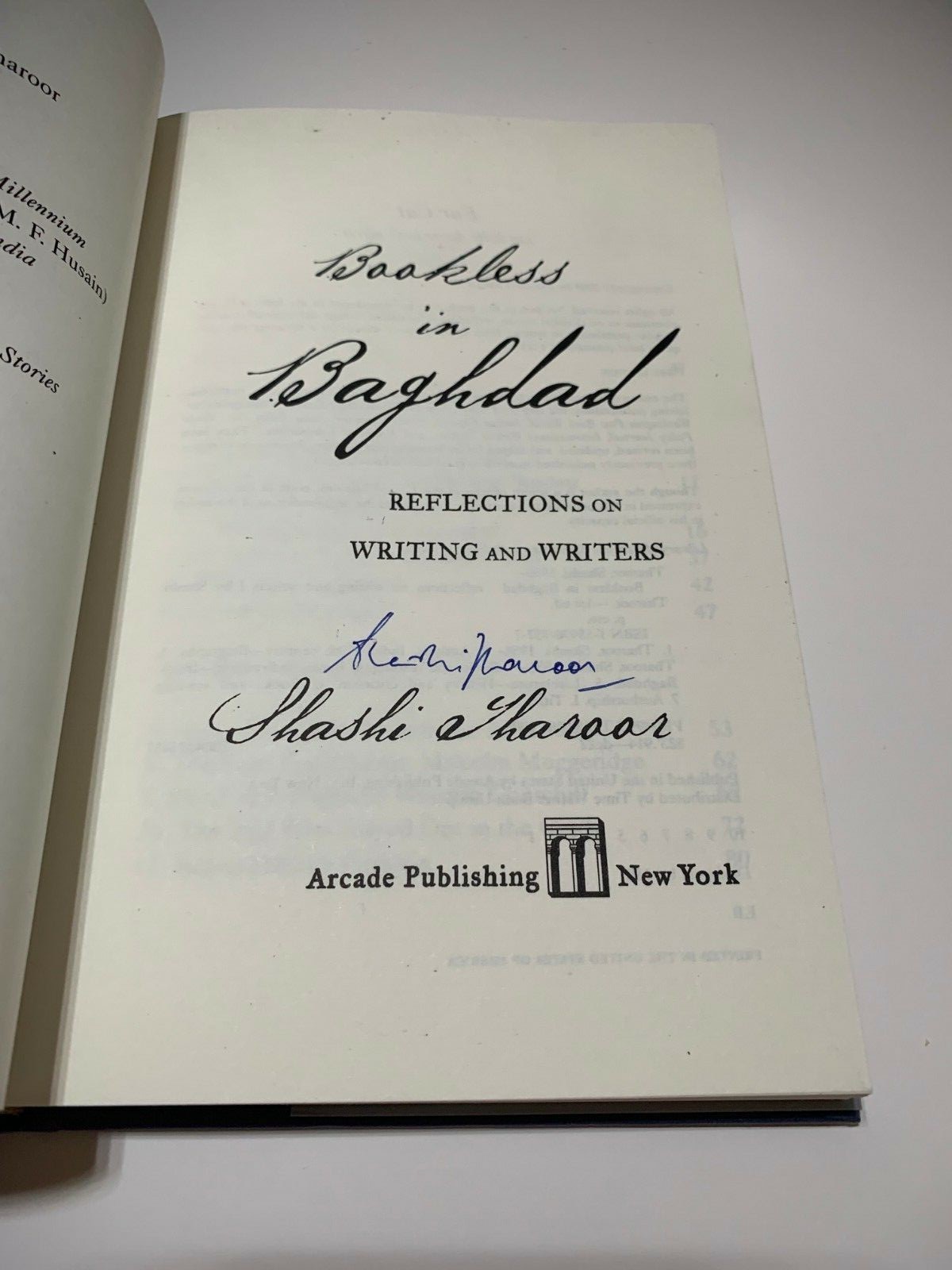 #Signed Shashi Tharoor | Bookless in Baghad | 1st/1st. Hardbound.