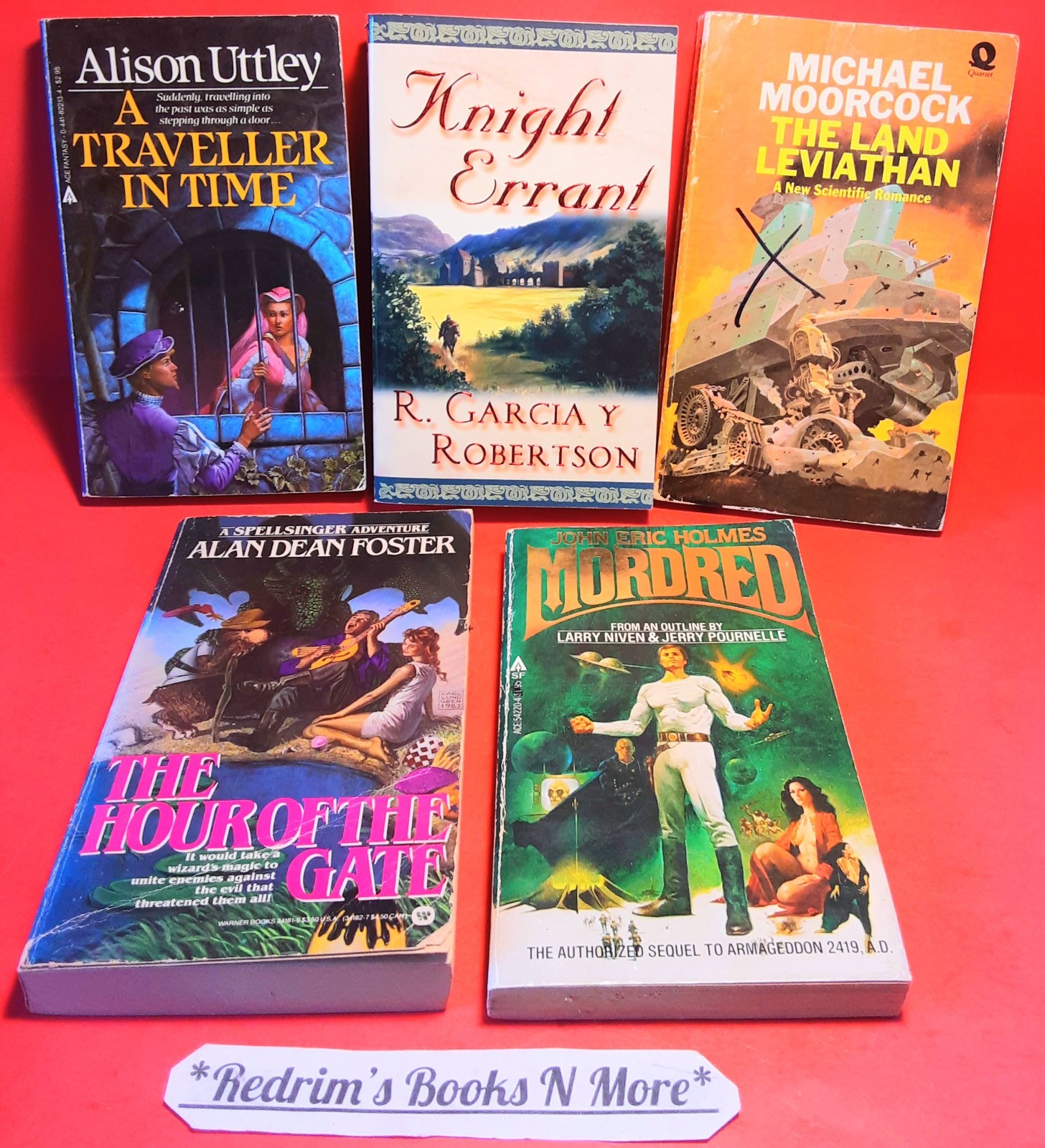 Lot 5 Vintage Sci-Fi Fantasy Books Alan Dean Foster Alison Uttley More VG