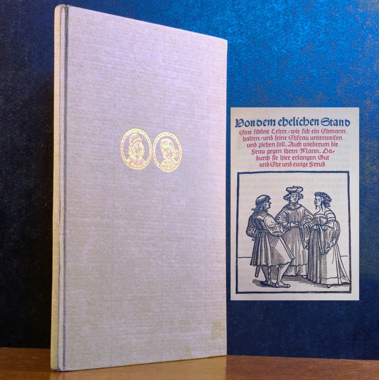 Martin Luther VON DEM EHELICHEN STAND Eggebrecht Presse Mainz 1953 Fine Press