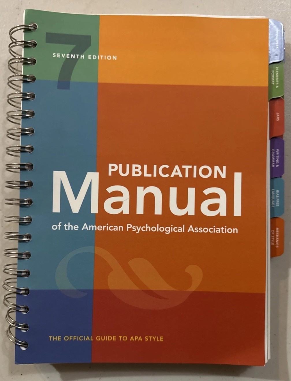 Publication Manual (OFFICIAL) 7th Edition of the American Psychological…