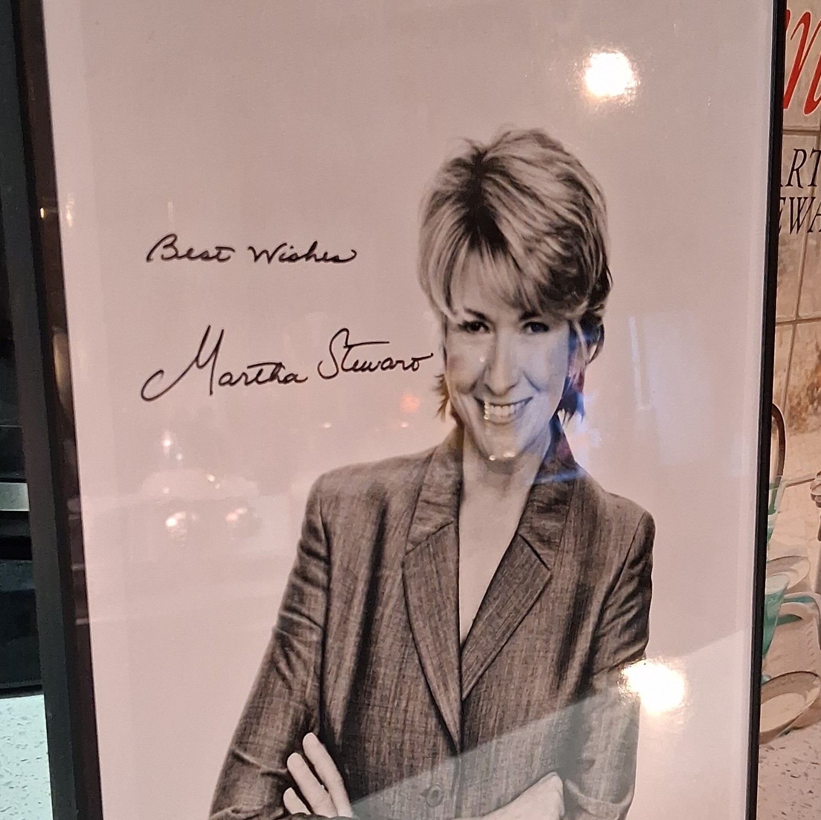 Martha Stewart Entertaining 1st Edition 1st Printing & Signed autographed Photo