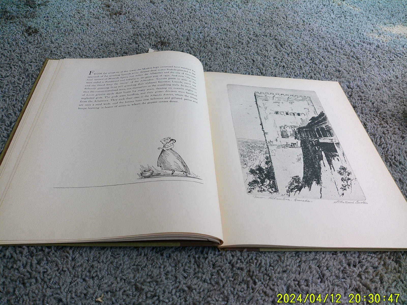 SPAIN POISED: Etchings by S. Chatwood Burton. Limited edition 1937